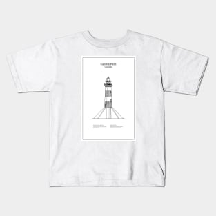 Sabine Pass Lighthouse - Louisiana - BD Kids T-Shirt